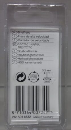 Dremel Hogesnelheidsfrees 118 achterkant