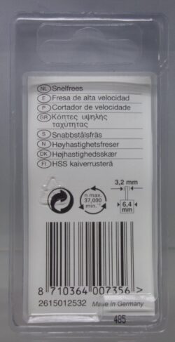 Dremel Hogesnelheidsfrees 125 achterkant