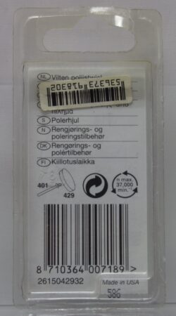 Dremel Polijstschijf 429 achterkant