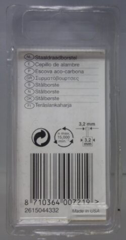 Dremel Staaldraadborstel 443 achterkant