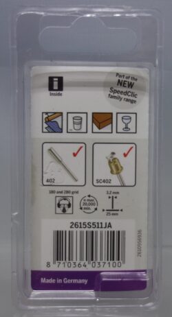 Dremel EZ SpeedClic Schuurschijven 511S achterkant