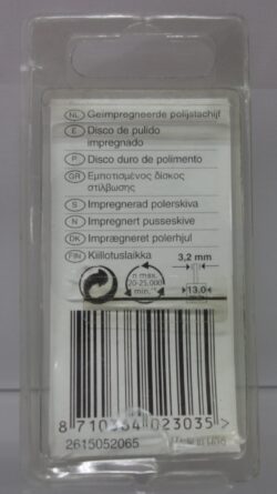 Dremel Geïmpregneerde Polijstschijf 520 achterkant