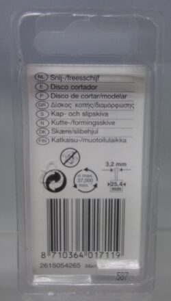 Dremel Snij-/Freesschijf 542 achterkant