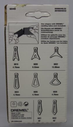 Dremel Vormenset voor de Dremel Multi Shape Sander 6048 achterkant
