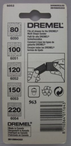Dremel Schuurbuizen 6052 achterkant
