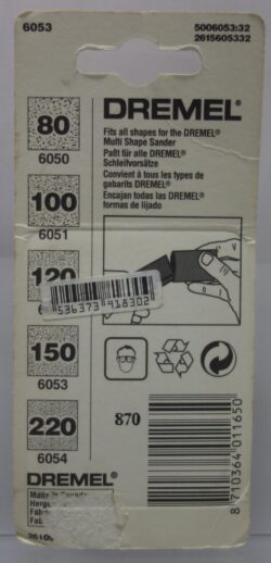 Dremel Schuurbuizen 6053 achterkant