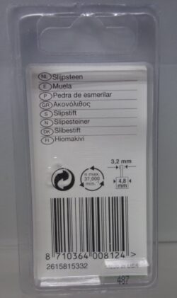 Dremel Aluminiumoxide Slijpsteen 8153 achterkant