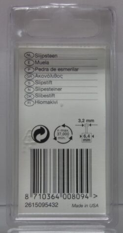 Dremel Aluminiumoxide Slijpsteen 954 achterkant