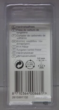 Dremel Hardmetaalfrees 9911 achterkant