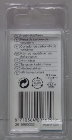 Dremel Hardmetaalfrees 9903 achterkant